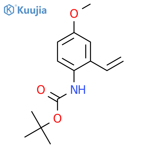 tert-butyl N-(2-ethenyl-4-methoxyphenyl)carbamate structure