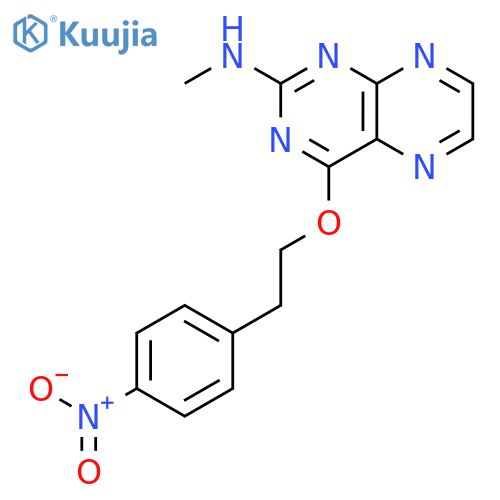 2-PTERIDINAMINE, N-METHYL-4-[2-(4-NITROPHENYL)ETHOXY]- structure