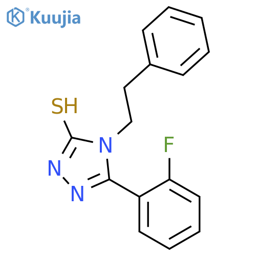 5-(2-Fluorophenyl)-4-(2-Phenylethyl)-4h-1,2,4-Triazole-3-Thiol structure