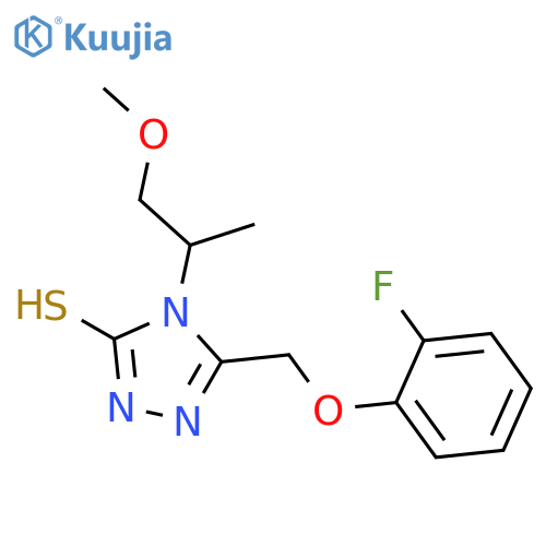 5-(2-Fluorophenoxymethyl)-4-(1-Methoxypropan-2-Yl)-4h-1,2,4-Triazole-3-Thiol structure