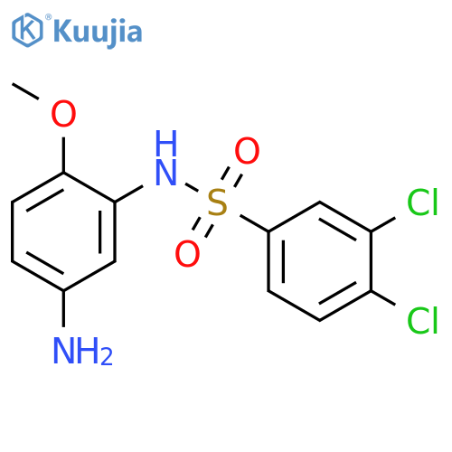 N-(5-amino-2-methoxyphenyl)-3,4-dichlorobenzene-1-sulfonamide structure