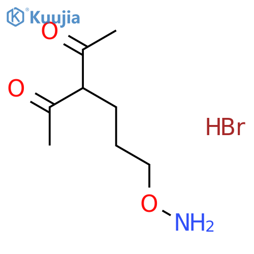 2,4-Pentanedione, 3-[3-(aminooxy)propyl]-, hydrobromide structure