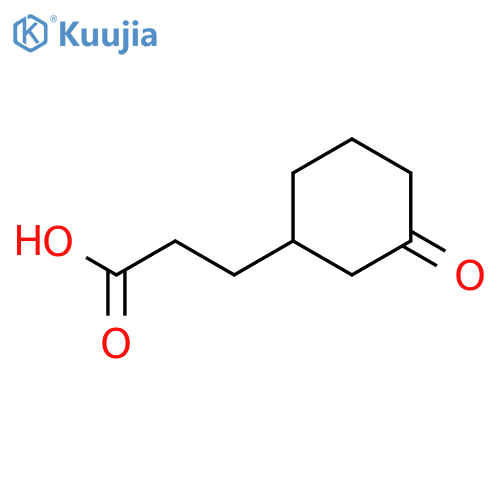 Cyclohexanepropanoic acid, 3-oxo- structure