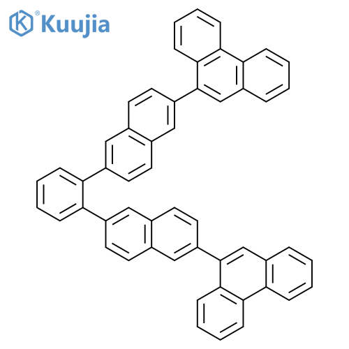PHENANTHRENE, 9,9'-(1,2-PHENYLENEDI-6,2-NAPHTHALENEDIYL)BIS- structure