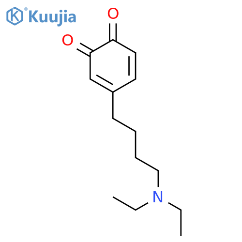 3,5-Cyclohexadiene-1,2-dione, 4-[4-(diethylamino)butyl]- structure