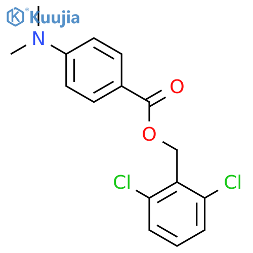 2,6-dichlorobenzyl 4-(dimethylamino)benzoate structure