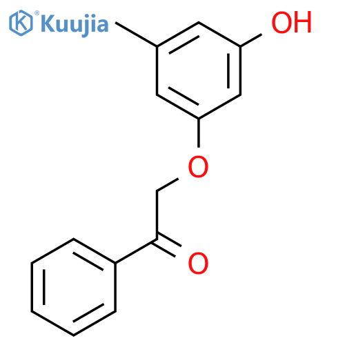ETHANONE, 2-(3-HYDROXY-5-METHYLPHENOXY)-1-PHENYL- structure
