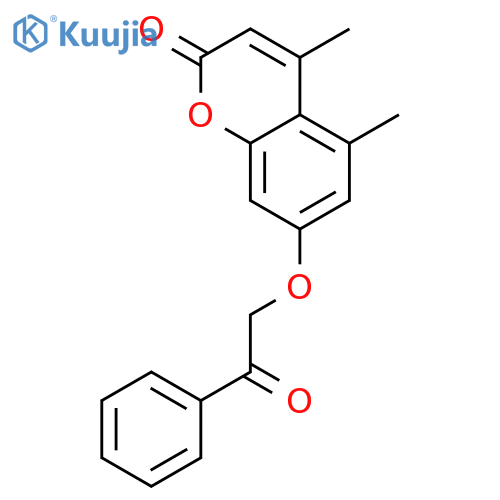 2H-1-BENZOPYRAN-2-ONE, 4,5-DIMETHYL-7-(2-OXO-2-PHENYLETHOXY)- structure