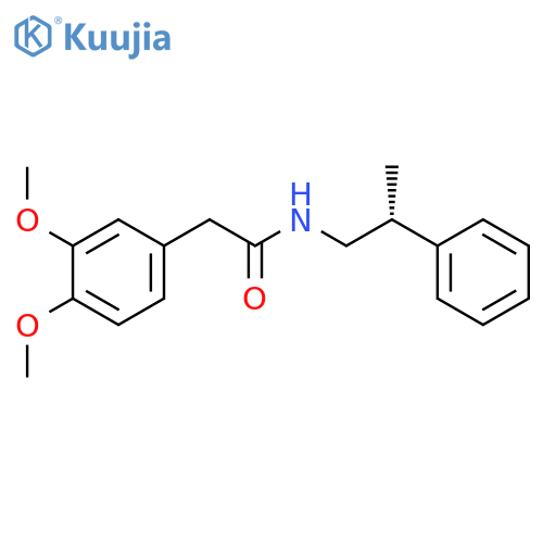 BENZENEACETAMIDE, 3,4-DIMETHOXY-N-[(2R)-2-PHENYLPROPYL]- structure