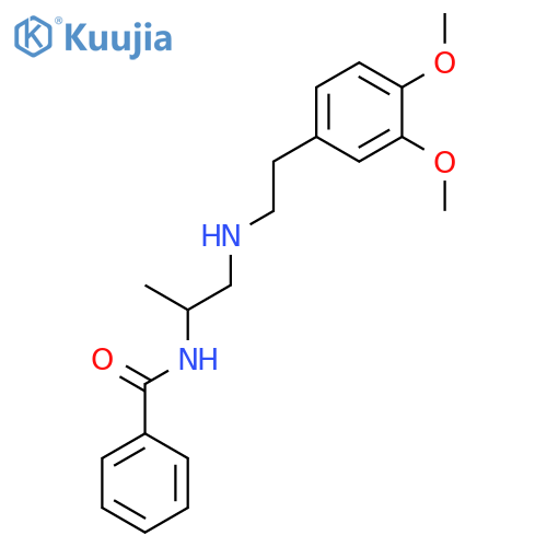 Benzamide, N-[2-[[2-(3,4-dimethoxyphenyl)ethyl]amino]-1-methylethyl]- structure