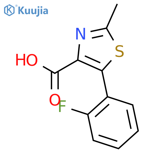 5-(2-Fluorophenyl)-2-methylthiazole-4-carboxylic Acid structure