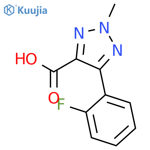 2H-1,2,3-TRIAZOLE-4-CARBOXYLIC ACID, 5-(2-FLUOROPHENYL)-2-METHYL- structure
