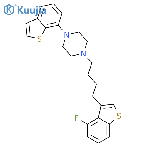 PIPERAZINE, 1-BENZO[B]THIEN-7-YL-4-[4-(4-FLUOROBENZO[B]THIEN-3-YL)BUTYL]- structure