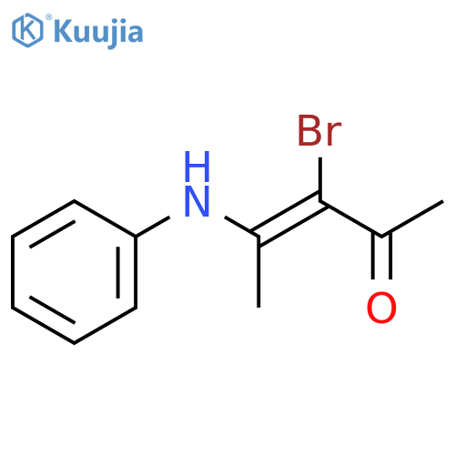 3-PENTEN-2-ONE, 3-BROMO-4-(PHENYLAMINO)- structure