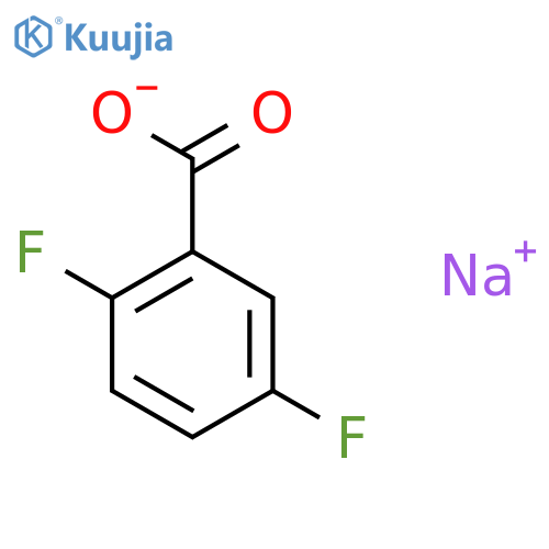 Sodium 2,5-difluorobenzoate structure