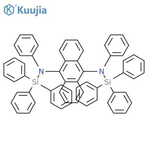 9,10-ANTHRACENEDIAMINE, N,N'-DIPHENYL-N,N'-BIS(TRIPHENYLSILYL)- structure