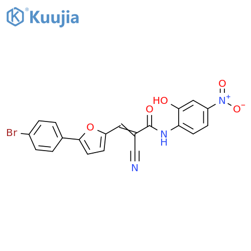 3-[5-(4-Bromophenyl)-2-furanyl]-2-cyano-N-(2-hydroxy-4-nitrophenyl)-2-propenamide structure