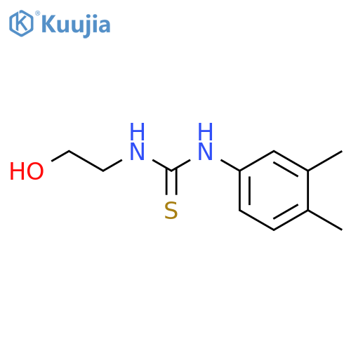 1-(3,4-dimethylphenyl)-3-(2-hydroxyethyl)thiourea structure