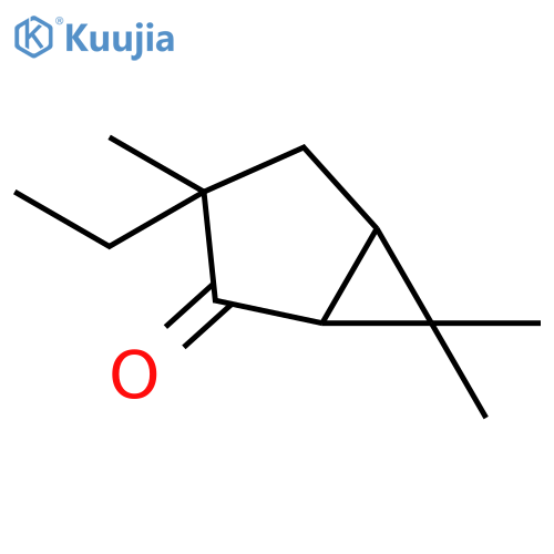 Bicyclo[3.1.0]hexan-2-one, 3-ethyl-3,6,6-trimethyl- structure
