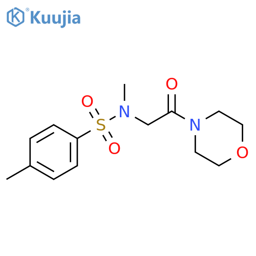 N,4-dimethyl-N-2-(morpholin-4-yl)-2-oxoethylbenzene-1-sulfonamide structure