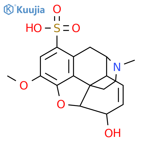 Morphinan-1-sulfonicacid, 7,8-didehydro-4,5-epoxy-6-hydroxy-3-methoxy-17-methyl-, (5a,6a)- (9CI) structure