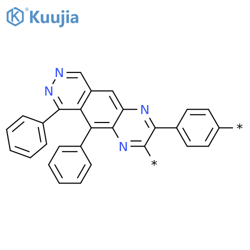 Poly[(diphenylpyridazino[4,5-g]quinoxalinediyl)-1,4-phenylene] structure