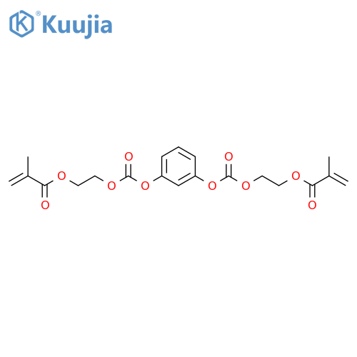 2-Propenoic acid, 2-methyl-, 1,3-phenylenebis(oxycarbonyloxy-2,1-ethanediyl) ester (9CI) structure