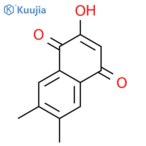 1,4-Naphthalenedione, 2-hydroxy-6,7-dimethyl- (9CI) structure