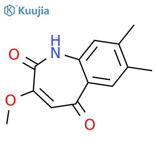 1H-1-BENZAZEPINE-2,5-DIONE, 3-METHOXY-7,8-DIMETHYL- structure