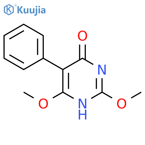 4(1H)-Pyrimidinone, 2,6-dimethoxy-5-phenyl- structure
