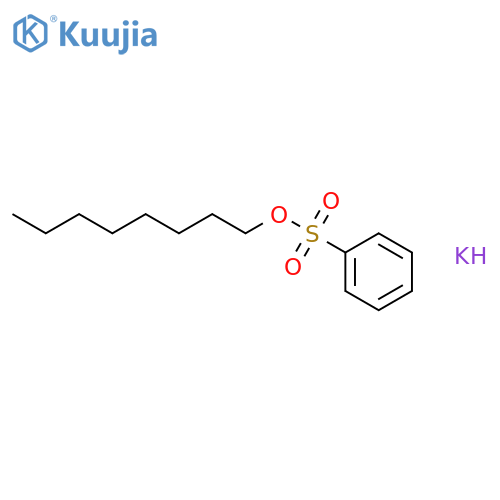 Benzenesulfonic acid,octyl-, potassium salt (1:1) structure