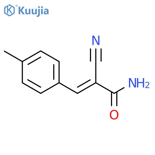 2-PROPENAMIDE, 2-CYANO-3-(4-METHYLPHENYL)-, (E)- structure