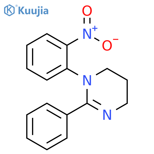 Pyrimidine, 1,4,5,6-tetrahydro-1-(2-nitrophenyl)-2-phenyl- structure