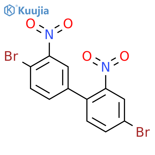 1-bromo-4-(4-bromo-2-nitrophenyl)-2-nitrobenzene structure