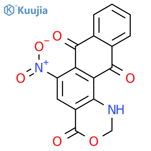 2H-Anthra[1,2-d][1,3]oxazine-4,7,12(1H)-trione,6-nitro- structure