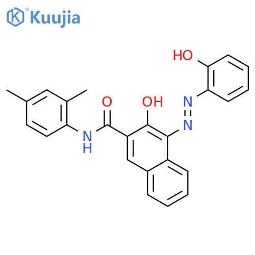 2-Naphthalenecarboxamide,N-(2,4-dimethylphenyl)-3-hydroxy-4-[2-(2-hydroxyphenyl)diazenyl]- structure