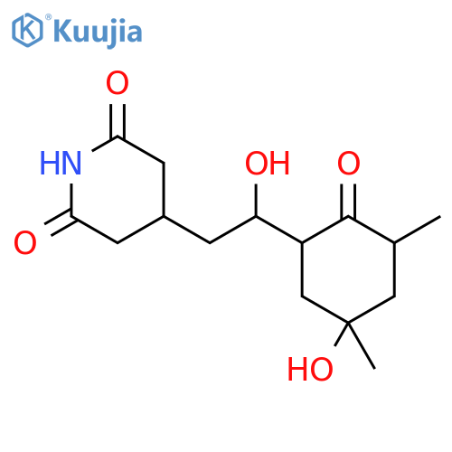 2,6-Piperidinedione,4-[2-hydroxy-2-(5-hydroxy-3,5-dimethyl-2-oxocyclohexyl)ethyl]- structure
