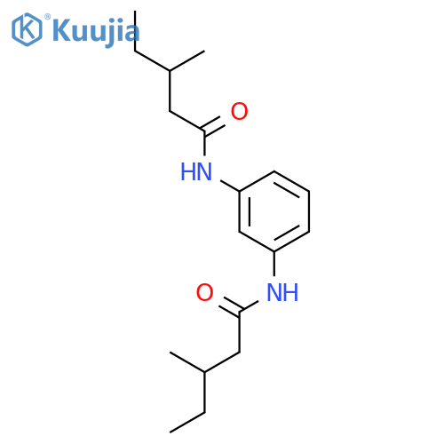 PENTANAMIDE, N,N'-1,3-PHENYLENEBIS[3-METHYL- structure