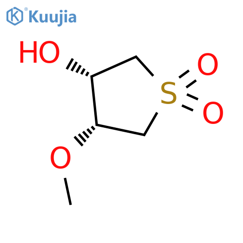 THIOPHENE-3-OL, TETRAHYDRO-4-METHOXY-, 1,1-DIOXIDE, CIS- structure