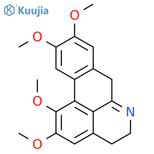 1,2,9,10-tetramethoxy-5,7-dihydro-4H-dibenzo[de,g]quinoline structure