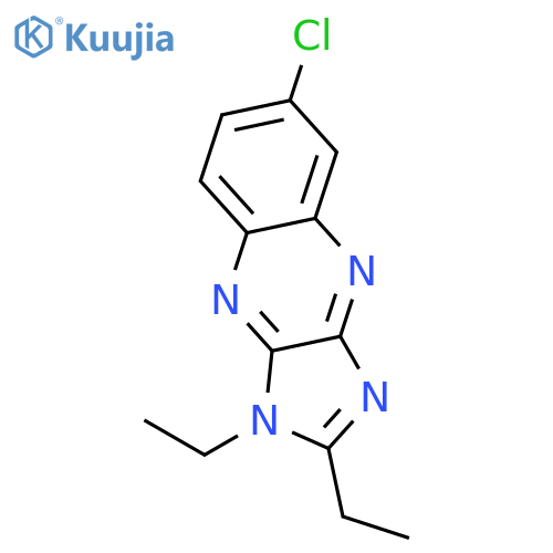 1H-IMIDAZO[4,5-B]QUINOXALINE, 6-CHLORO-1,2-DIETHYL- structure