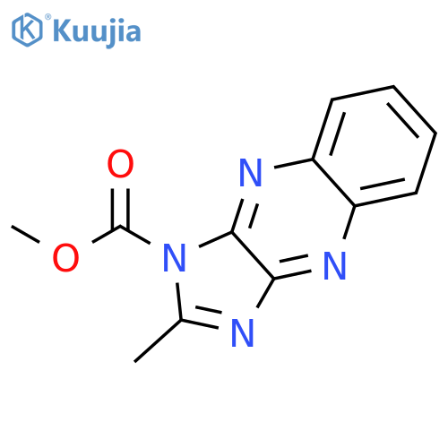 1H-IMIDAZO[4,5-B]QUINOXALINE-1-CARBOXYLIC ACID, 2-METHYL-, METHYL ESTER structure