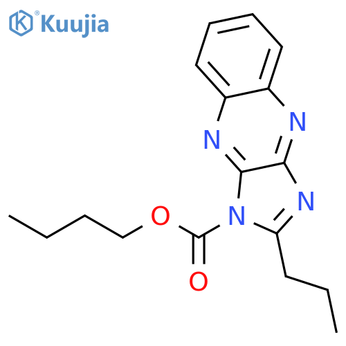 1H-Imidazo[4,5-b]quinoxaline-1-carboxylic acid, 2-propyl-, butyl ester structure