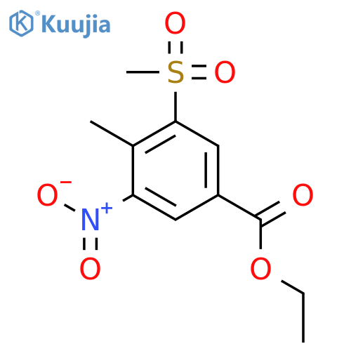Ethyl 4-methyl-3-(methylsulfonyl)-5-nitrobenzoate structure