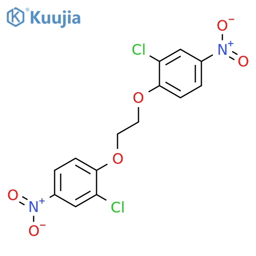 BENZENE, 1,1'-[1,2-ETHANEDIYLBIS(OXY)]BIS[2-CHLORO-4-NITRO- structure