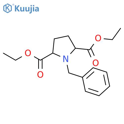 (2S,5R)-Diethyl 1-benzylpyrrolidine-2,5-dicarboxylate structure