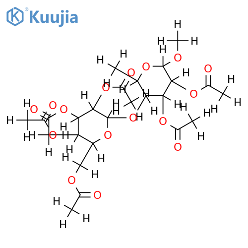Me glycoside,hexa-Ac-4-O-alpha-D-Mannopyranosyl-L-rhamnose structure