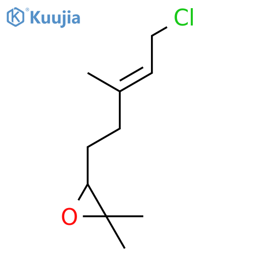 Oxirane, 3-(5-chloro-3-methyl-3-pentenyl)-2,2-dimethyl- structure