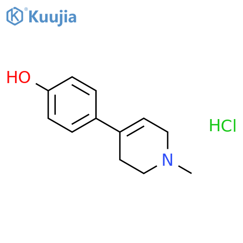 4-(1-Methyl-1,2,3,6-tetrahydropyridin-4-yl)phenol hydrochloride structure
