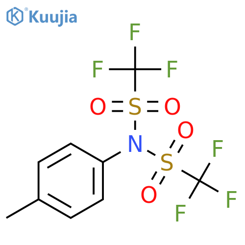 Methanesulfonamide,1,1,1-trifluoro-N-(4-methylphenyl)-N-[(trifluoromethyl)sulfonyl]- structure